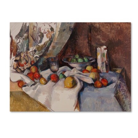 Cezanne 'Still Life With Apples' Canvas Art,24x32